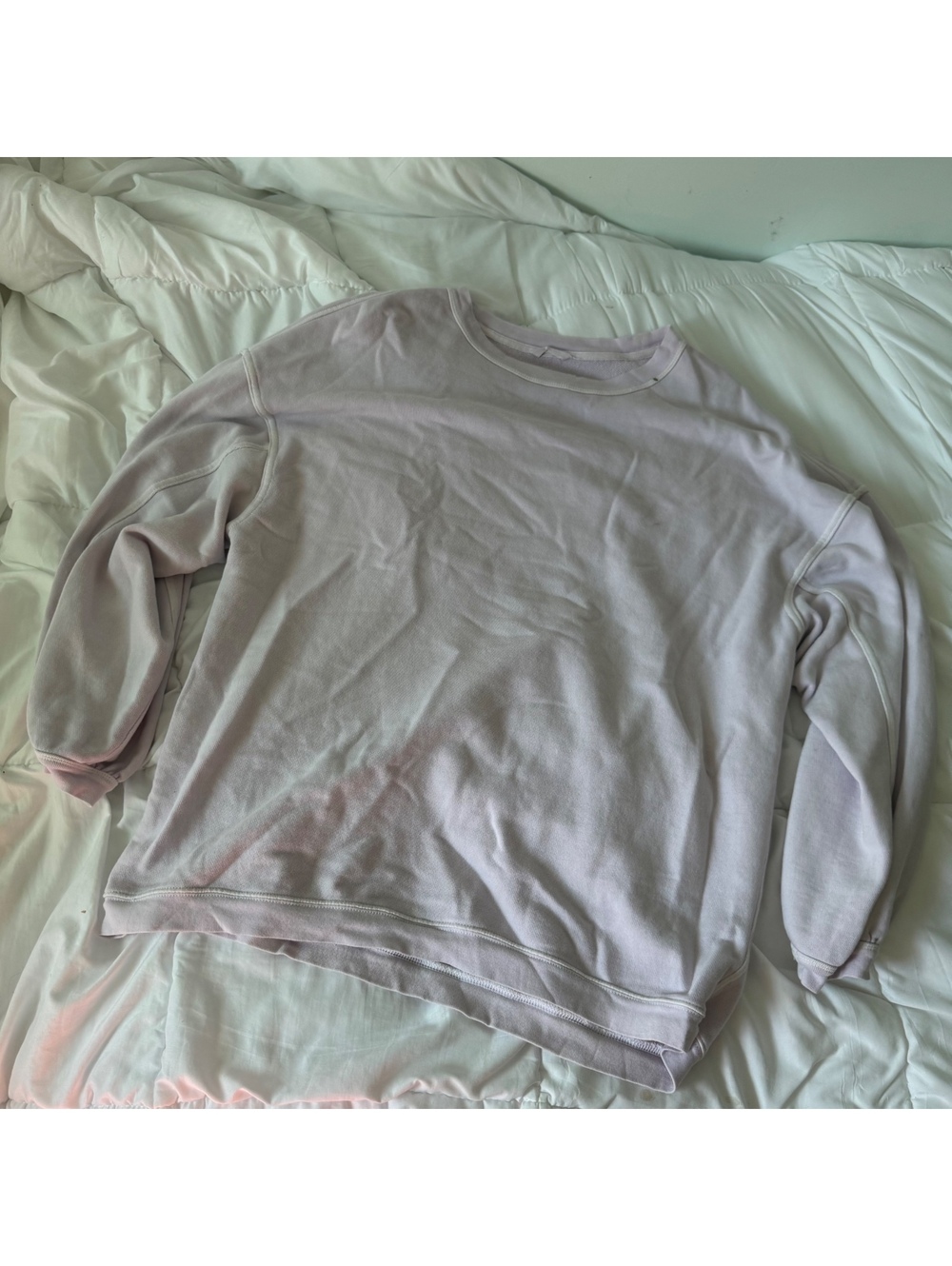 aerie lavender light purple crewneck sweater medium